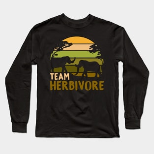 Team Herbivore I Vegan Elephant product Long Sleeve T-Shirt